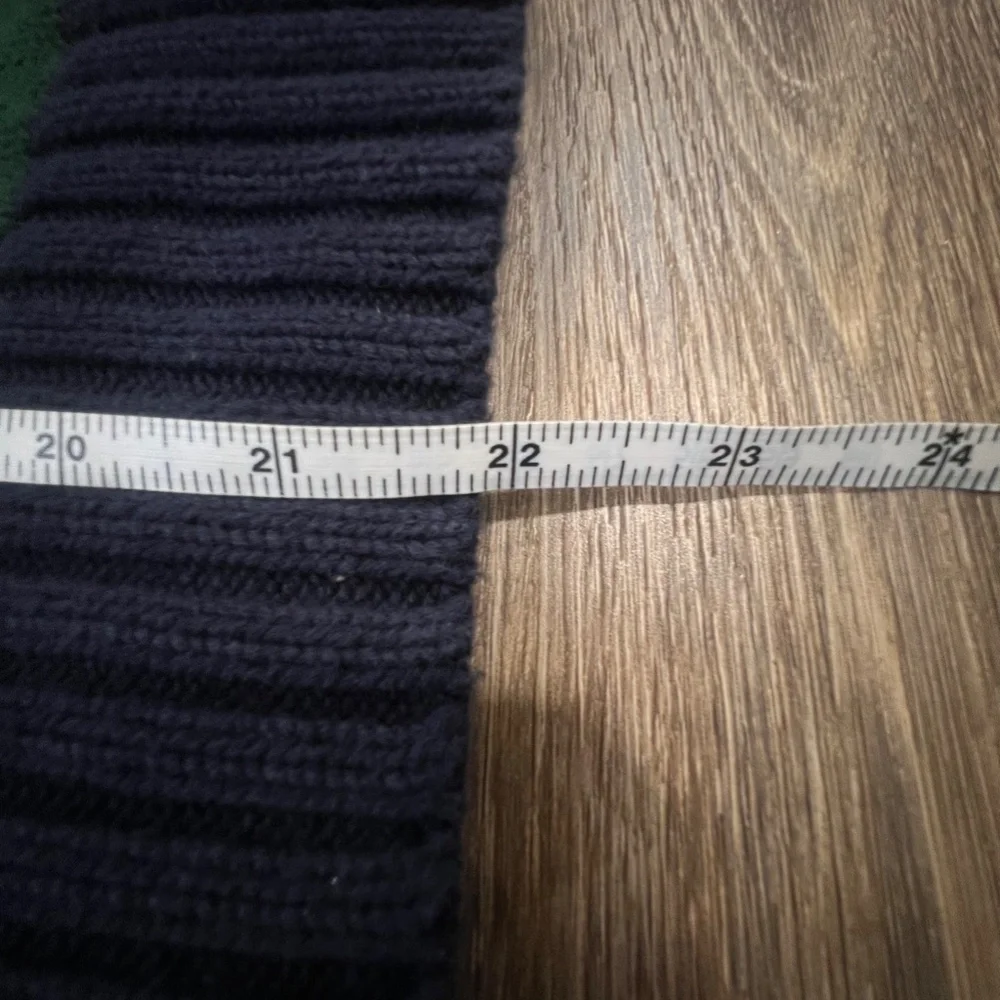 Polo Ralph Lauren Boy's Quarter Zip Striped Sweater, Blue/Green Stripes, 10-12 - Picture 8 of 9